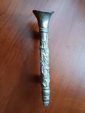 NWT Clarinet Pewter Drawer Pulls Set of 6 by New Orleans Designer India Stewart
